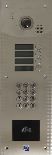 金属门口呼叫站 - 27-3001 - Intratone - 户外 / 带有摄像头 / 无需用手操作