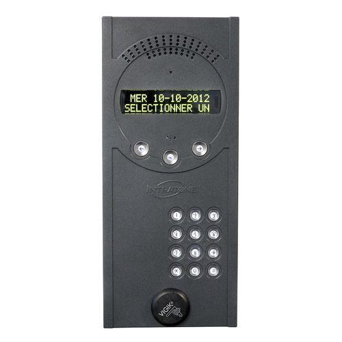 灰色音频对讲机 - 01-0101 - Intratone - 室内 / 带显示和目录 / 无线