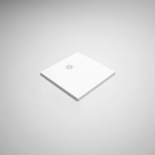 正方形淋浴房底盆 - SB8080 - Blu Bathworks - 嵌入式 / 石英岩 / 防滑