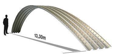 金属波纹板 - INCO 70.4 CURVED - INCOPERFIL - 拱形 / 钢