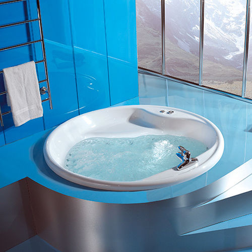 圆形浴缸 - VEGAS - Awal Bathsystem - 丙烯塑料 / 水疗按摩 / 白色