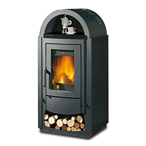 木材采暖炉 - NORVEGIA NEW BII - La Nordica-Extraflame - 10 kW...20 kW / 现代风格 / 钢