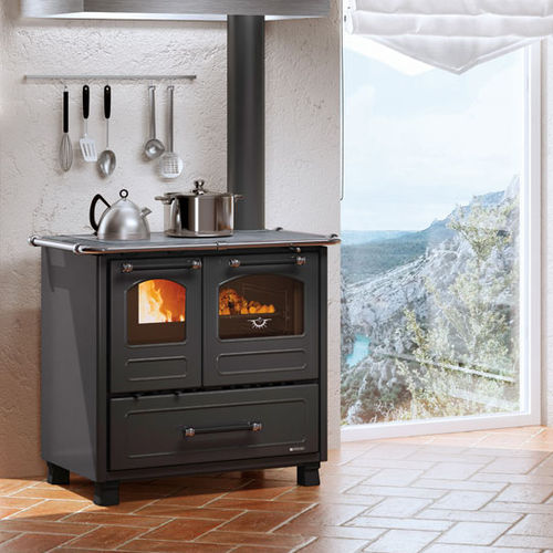 木材采暖炉 - FAMILY 4,5 - La Nordica-Extraflame - 7.5 kW / 现代风格 / 钢