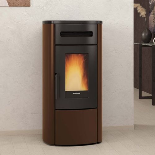 颗粒采暖炉 - GUENDA IDRO - La Nordica-Extraflame - 10 kW...20 kW / 落地式 / 现代风格