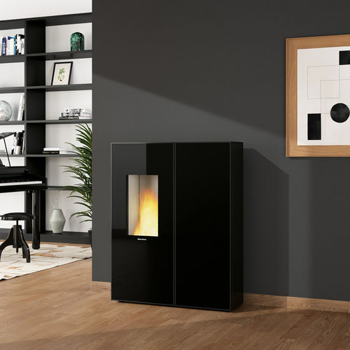 颗粒采暖炉 - SHARON PLUS CRYSTAL - La Nordica-Extraflame - 0 - 5 kW / 5 kW...10 kW / 落地式