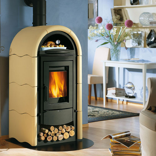 木材采暖炉 - STEFANY FORNO BII - La Nordica-Extraflame - 10 kW...20 kW / 传统风格 / 铸铁