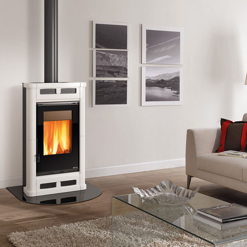 木材采暖炉 - FLÒ  - La Nordica-Extraflame - 5 kW...10 kW / 现代风格 / 铸铁