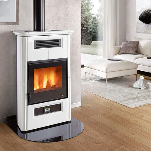 木材采暖炉 - WANDA CLASSIC EVO - La Nordica-Extraflame - 8.5 kW / 现代风格 / 彩釉陶