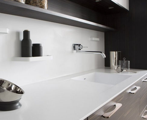 Corian®可丽耐厨房台面 - ELÉGANCE À LA FRANÇAISE - PERENE - 厨房 / 方形边