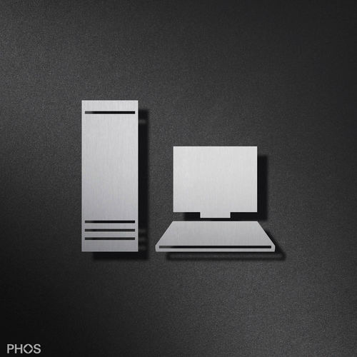 壁挂标识板 - P5301  - PHOS Design GmbH - 不锈钢 / 办公空间