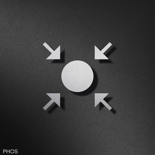 壁挂标识板 - P6201  - PHOS Design GmbH - 不锈钢 / 室内