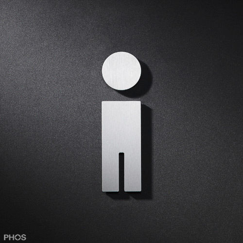不锈钢门上标识 -  P0301 - PHOS Design GmbH - 卫生机构用