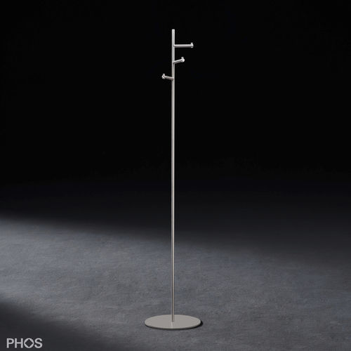 落地式挂衣架 - GSTH3S - PHOS Design GmbH - 现代风格 / 粉末涂层钢 / 磨砂不锈钢