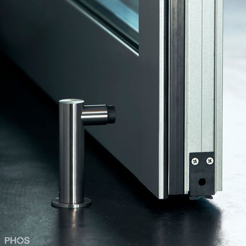 橡胶门挡 - TSL25-100 - PHOS Design GmbH - 磨砂不锈钢 / 抛光不锈钢 / L形