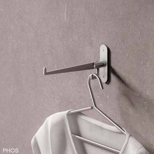 现代风格挂衣钩 - KH - PHOS Design GmbH - 磨砂不锈钢 / 抛光不锈钢 / 独立型