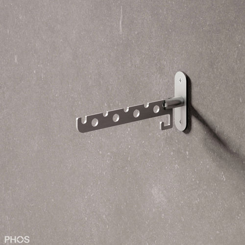 现代风格挂衣钩 - KL1 - PHOS Design GmbH - 磨砂不锈钢 / 抛光不锈钢 / 独立型