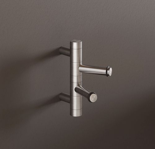 现代风格挂衣钩 - GH2-O - PHOS Design GmbH - 磨砂不锈钢 / 抛光不锈钢 / 双