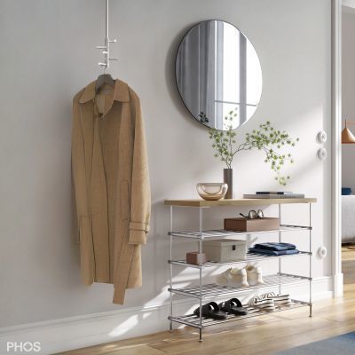 天花板挂衣架 - T5 - PHOS Design GmbH - 现代风格 / 磨砂不锈钢 / 商用
