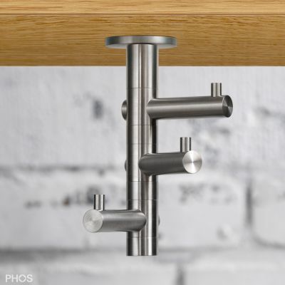 现代风格挂衣钩 - GH2HD - PHOS Design GmbH - 不锈钢 / 磨砂不锈钢 / 四联