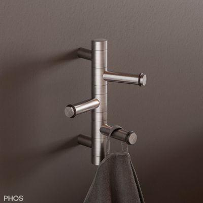 现代风格挂衣钩 - GH2-O - PHOS Design GmbH - 磨砂不锈钢 / 抛光不锈钢 / 双