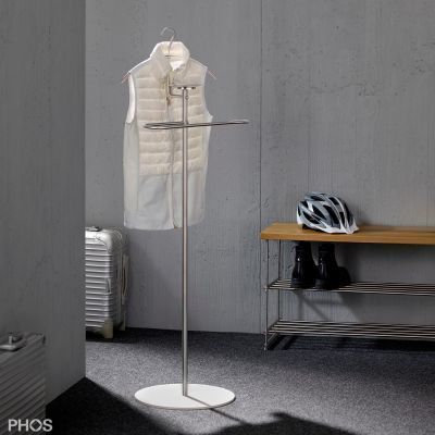 落地式衣帽架 - GSDSB: Stainless Steel Valet Stand With Round Base (colors available) – SILENT BERT and SILENT BILL - PHOS Design GmbH - 不锈钢 / 现代风格