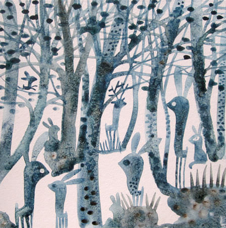 装饰丙烯画 - AZUL INVIERNIO 02 - ICI ET LA
