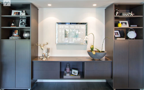 现代风格客厅组合背景墙 - MANHATTAN - AYA kitchens - 鸡翅木