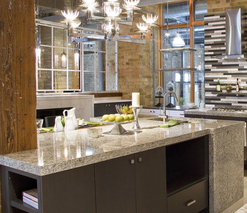 水磨石厨房台面 - TERRAZZO - AYA kitchens - 厨房 / 方形边 / 定制