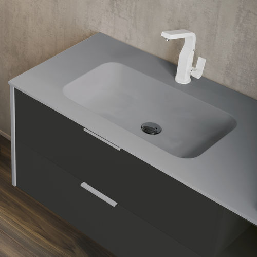 嵌入式台盆 - CARTESIO - COMPAB - Corian®可丽耐 / 带台面 / 带调温水龙头