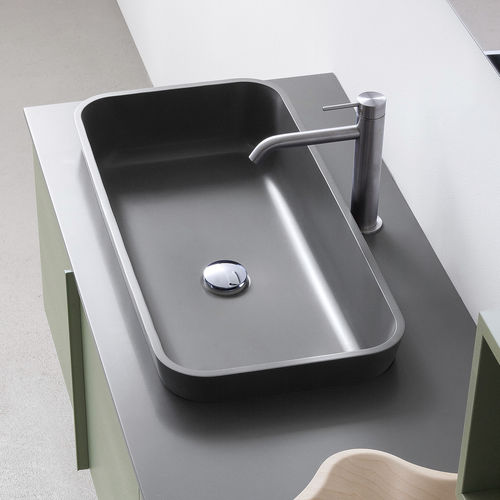 台上盆 - FABER - COMPAB - Corian®可丽耐 / 长方形 / 现代风格