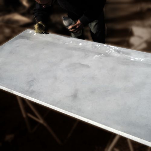 Ductal®UHP混凝土厨房台面 - PERSONNALISATION - BALIAN BETON Atelier - 厨房