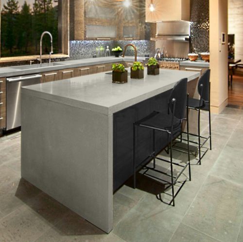 现代厨房岛台 - JOUE - BALIAN BETON Atelier