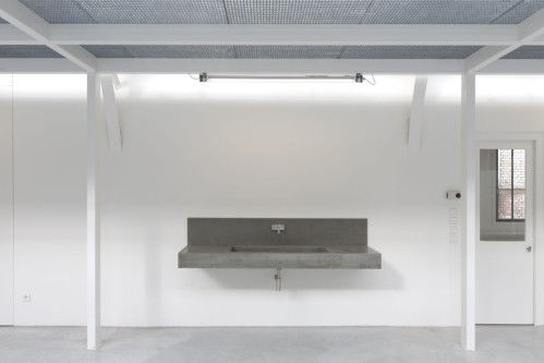 悬挂式台盆 - BALIAN BETON Atelier - Ductal®UHP混凝土 / 带台面 / 长方形