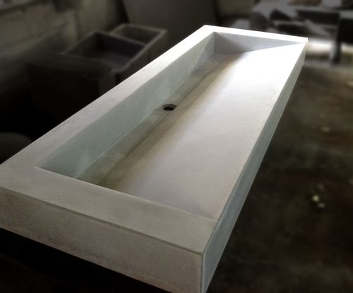 台上盆 - STANDARD - BALIAN BETON Atelier - Ductal®UHP混凝土 / 长方形 / 现代风格