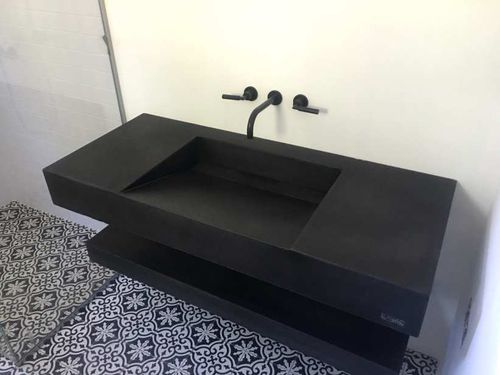 Ductal®UHP混凝土洗手盆台面 - LAME DE DISCRETION  - BALIAN BETON Atelier - 定制