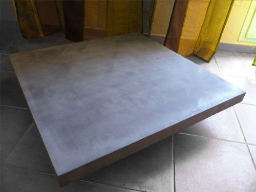 现代风格茶几 - SQUARE - BALIAN BETON Atelier - 木质 / Ductal®UHP混凝土 / 正方形