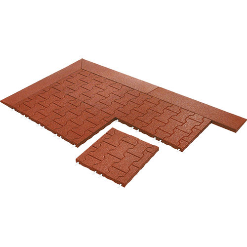 再生橡胶瓷砖 - EUROFLEX® Paving Block Tile - KRAIBURG Relastec GmbH & Co. KG - 户外 / 地面 / 灰色