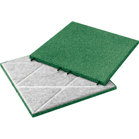 再生橡胶弹性地砖 - KRAITEC® step plus - KRAIBURG Relastec GmbH & Co. KG - 户外 / 地面用 / 防滑