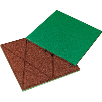 再生橡胶弹性地砖 - KRAITEC® step color / step neon - KRAIBURG Relastec GmbH & Co. KG - 户外 / 地面用