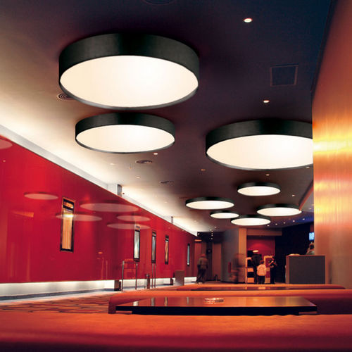 现代风格顶灯 - AROS - EL TORRENT IL.LUMINACIO - 圆形 / 布料 / LED式