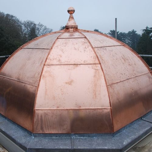铜屋面板 - CLASSICALLY DESIGNED STATELY HOME - Peters Roofing - 仿金属 / 立边咬合
