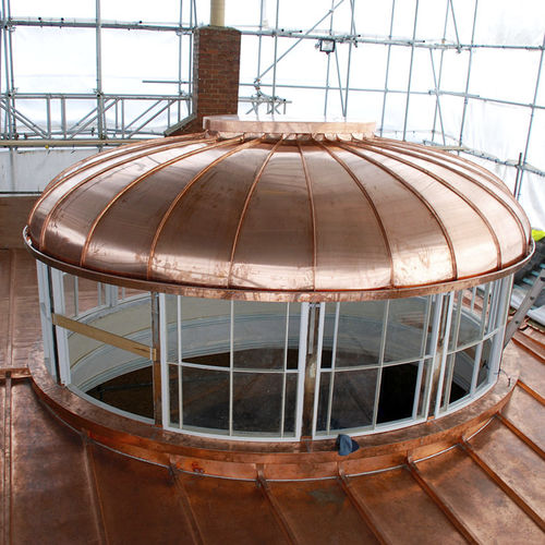 铜屋面板 - DEVON  - Peters Roofing - 仿金属 / 立边咬合 / 平板