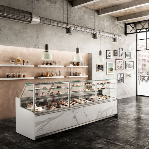 柜台冷藏展示柜 - GIULIA - Frigomeccanica - 用于蛋糕房 / 用于面包房 / 不锈钢