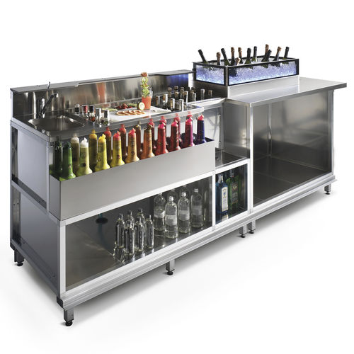 金属料理台 - COCKTAIL WORKSTATION - Frigomeccanica - 冷藏 / 带收纳 / 酒吧