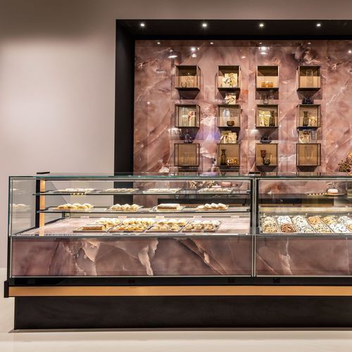 柜台冷藏展示柜 - EVOLUTION P100 - Frigomeccanica - 用于蛋糕房 / 用于面包房 / 铝框架