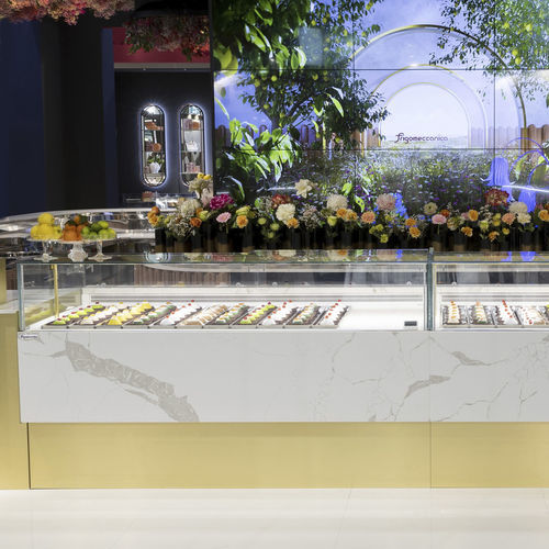 柜台冷藏展示柜 - VOILÀ - Frigomeccanica - 用于蛋糕房 / 用于面包房 / 黄色