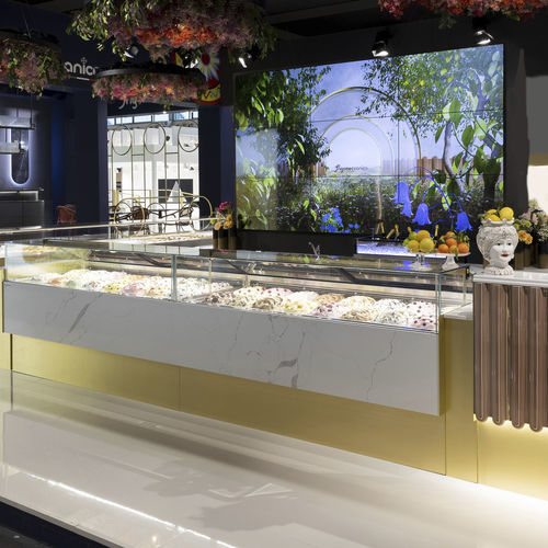 柜台冷藏展示柜 - VOILÀ - Frigomeccanica - 用于商店 / 不锈钢 / 有色