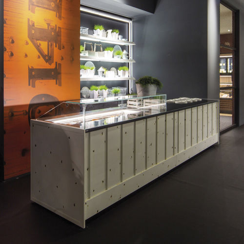 柜台冷藏展示柜 - DROP ICE - Frigomeccanica - 用于商店 / 不锈钢 / 黑色
