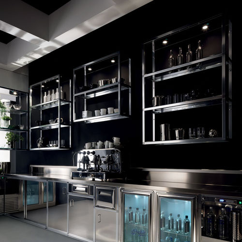 吧台 - BACK BAR COUNTERS - Frigomeccanica - 不锈钢 / 阳极氧化铝 / 直线型