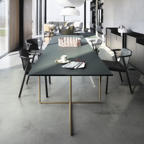 现代风格桌 - ALAMO - LEMA Home - 层压材料 / 大理石 / 金属桌脚